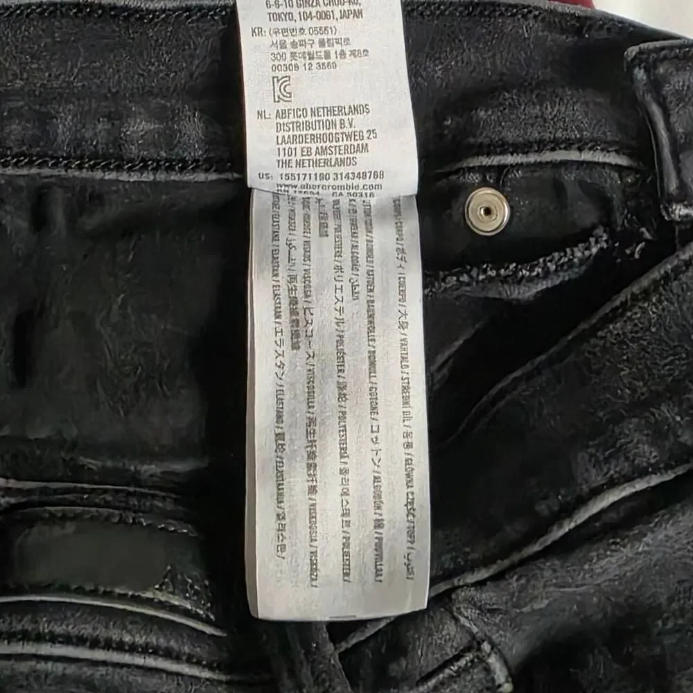 Abercrombie Ultra High Rise Jean Legging Black 30